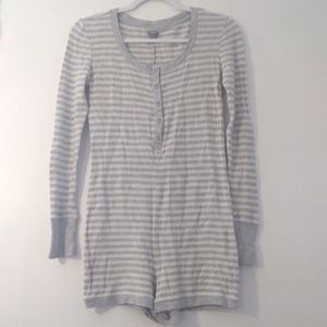 Aerie striped sleep romper